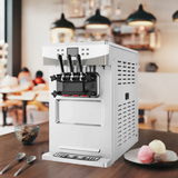 Hakka Brothers 45L Compact Type Ice Cream Machine for 3 Flavors, ETL Certification