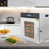 Hakka 12 Tray Food Dehydrator Commercial Stainless Steel Fruit Meat Jerky Dryer