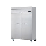 Hakka Brothers 2 Solid Doors 49 Cubic Feet Stainless Freezer, Top-Mount Compressor, R-290 Refrigerant