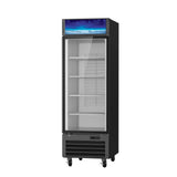 Hakka Brothers 23 CuFt. 1 Glass Door Freezer (Swing), Black, Energy Star Rated