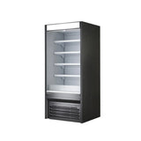 Hakka Brothers 36" W x 32-1/2" D, Vertical Open Display Case, Solid Side Panel