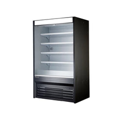 Hakka Brothers 72" W x 32-1/2" D, Vertical Open Display Case, Solid Side Panel