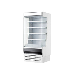 Hakka Brothers 36" W x 32-1/2" D, Vertical Open Display Case, Glass Side Panel