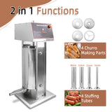 Hakka 30L/66lb Electric Sausage Stuffer 2 Speed Meat Maker Filler