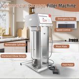 Hakka Commercial 30LB Stainless Steel Electric Sausage Stuffer and Vertical Sausage Maker