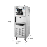 Hakka Brothers 45L Stand Type Ice Cream Machine for 3 Flavors,ETL Certification