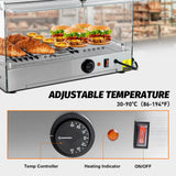 Hakka 35L Commercial Countertop Bakery Display Case with Warmer System