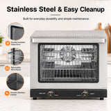 Stainless steel oven with easy cleanup