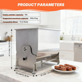 Hakka 45L/90 lb Commercial Tilting Meat Mixer, Stainless Steel Manual Mixing Machine