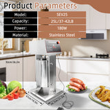 Hakka 25L/55lb Electric Sausage Stuffer 2 Speed Meat Maker Filler