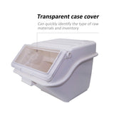 Clivia professional kitchen ingredient bin with clear lid