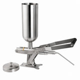 Hakka 5L Manual Cream Filling Machine, 304 Stainless Steel Pastry Filler with 4 Nozzle Sets
