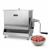 Morgangastro 30L/60lb Meat Mixer Manual Tilt Stainless Steel Sausage Mixing Machine