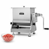 Morgangastro 7.5L/15 lb Commercial Manual Meat Mixer with Gearbox, Tilting Tank Stainless Steel Sausage & Burger Mixer