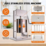 Hakka 15 Lb/7L 2 Speed Vertical Stainless Sausage Stuffer