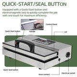 Hakka Chamber Vacuum Sealer, Commercial Vacuum Packaging Machine for Food Preservation and Sous Vide, Max. Bag 12.2in Width, Automatic Vacuum Pulse Sealer, 110V 460W
