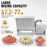 Hakka 30L 60 lb commercial meat mixer with large capacity for high volume mixing