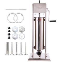 Hakka 7L/15LB Sausage Stuffer with Spanish Churro Meat Filler Maker Machine