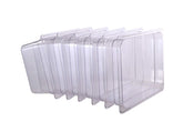 Clivia 6-Pack Food Pan Half Size Clear Polycarbonate Food Pans 1/2 Size 4" Deep Commercial Hotel Pans for Party, Restaurant, Hotel