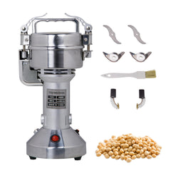 Hakka Grain Mill 100g High Speed Food Electric Stainless Steel Powder MillSeeds Flour Nut Pill Wheat Corn Herbs Spices Powder Machine,650W