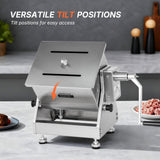 Morgangastro 22.5L/45lb Meat Mixer Manual Tilt Stainless Steel Sausage Mixing Machine