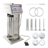 (Official refurbishment)Hakka Commercial 30LB Stainless Steel Electric Sausage Stuffer and Vertical Sausage Maker