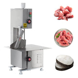 Hakka Bone Saw Machine 65" Electric Butcher Bandsaw Countertop Meat Bone Cutter