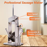 Hakka 5L/11LB Sausage Stuffer with Spanish Churro Meat Filler Maker Machine