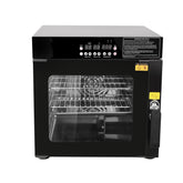 Hakka Bros 3-in-1 Electric Smoker Oven and Dehydrator, 1200W Countertop BBQ Grill with 2 Racks and Side Wood Chip Loader, Stainless Steel