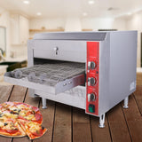 EasyRose Adjustable Speed Conveyor Toasters Oven 50-300 °C /122- 572°F Temperature Range for Bakery Western Restaurant - 120V 1700W (10.5”wide belt)