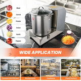 Hakka Commercial Food Processor 9L Electric Food Chopper 1200W Heavy Duty Vegetable Chopper Perfect for Meat Fruits Grains Ginger Garlic