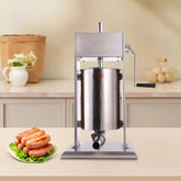 Hakka 22 Lb/10L Stainless Sausage Stuffer 2 Speed Vertical Meat Filler