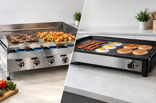 Gas Griddle Versus Electric Griddle for Kitchens