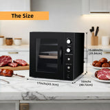 Hakka Bros 2-Layer Electric Smoker with Timer & Temperature Control, 15 lb Capacity