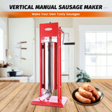 (Official refurbishment)Hakka 15 Lb/7L 2 Speed Vertical Spray-painted Sausage Stuffer - Hakka Brothers Corp