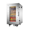 Hakka Food Dehydrator 16 Trays Stainless Steel 360° Rotation Meat Jerky Dryer