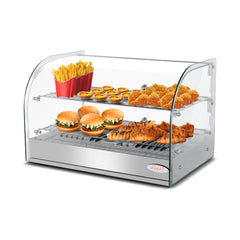 Hakka 45L Commercial Countertop Bakery Display Case with Warmer System