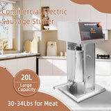 Hakka 20L/44lb Electric Sausage Stuffer 2 Speed  Meat Maker Filler