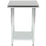 Hakka Brothers 24" x 30" 18 Gauge 430 Economy Stainless Steel Commercial Work Table with Undershelf