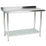 Hakka Brothers 24" x 48" 18 Gauge 430 Economy Stainless Steel Commercial Work Table with Undershelf and 2" Rear Upturn