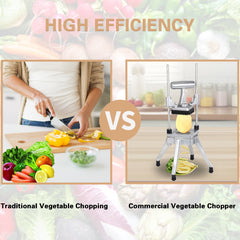 Hakka Commercial 1/2", 1/4", 3/8" Vertical Vegetable Fruit Chopper