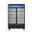 Hakka Brothers 49 CuFt. 2 Glass Doors Refrigerator (Swing), Black, Energy Star Rated
