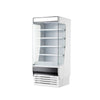 Hakka Brothers 36" W x 32-1/2" D,  Vertical Open Display Case, Glass Side Panel