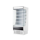 Hakka Brothers 36" W x 32-1/2" D,  Vertical Open Display Case, Glass Side Panel