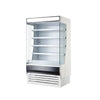 Hakka Brothers 60" W x 32-1/2" D,  Vertical Open Display Case, Glass Side Panel