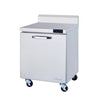 Hakka Brothers 1 Door All Stainless Work Top Freezer - 28" wide, 7 cu/ft., R-290 Refrigerant