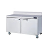 Hakka Brothers 2 Doors All Stainless Work Top Freezer - 60" wide, 16.5 cu/ft., R-290 Refrigerant