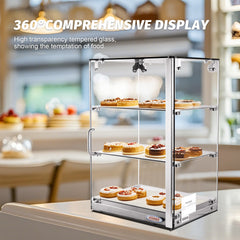 Hakka 60L Commercial Countertop Bakery Display Case