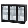 Hakka Brothers 330L Back Bar Cooler, 11.6 Cu. Ft. Commercial 3 Glass Door Beverage Refrigerator with 6 Adjustable Shelves, Digital Temperature Control, LED Light & Lock
