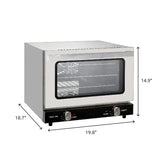 EasyRose 1/4 Size Countertop Air Fryer Convection Toaster Oven 0.8 Cu. Ft. Oven